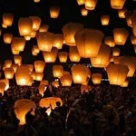 Китайские небесные фонарики