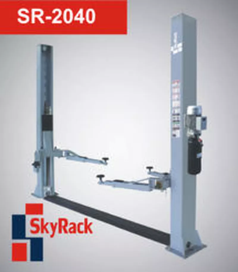 Двухстоечный подъемник Sky Rack SR-2040,  380В,  ассиметричные лапы
