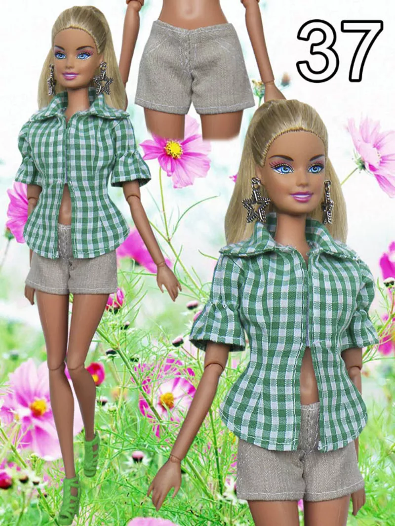 Повседневная Одежда для кукол Барби 19