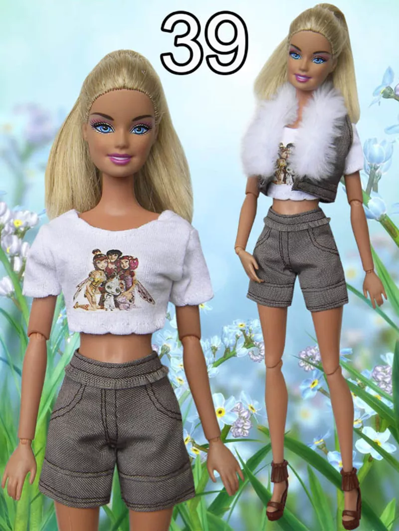Повседневная Одежда для кукол Барби 20