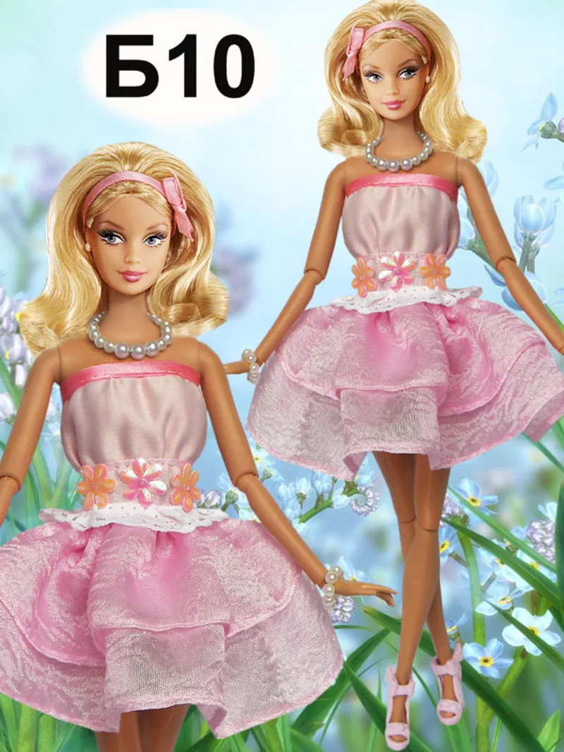 Вечерние и бальные платья для кукол Барби 5
